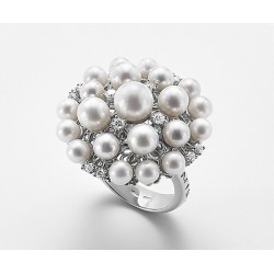 Mikiko-anello in argento...